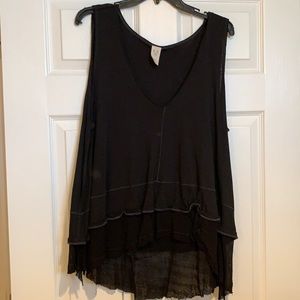 Free people black tank top
